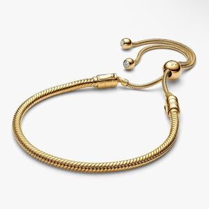 Pandora Snake Chain Slider Bracelet
14k gold plating